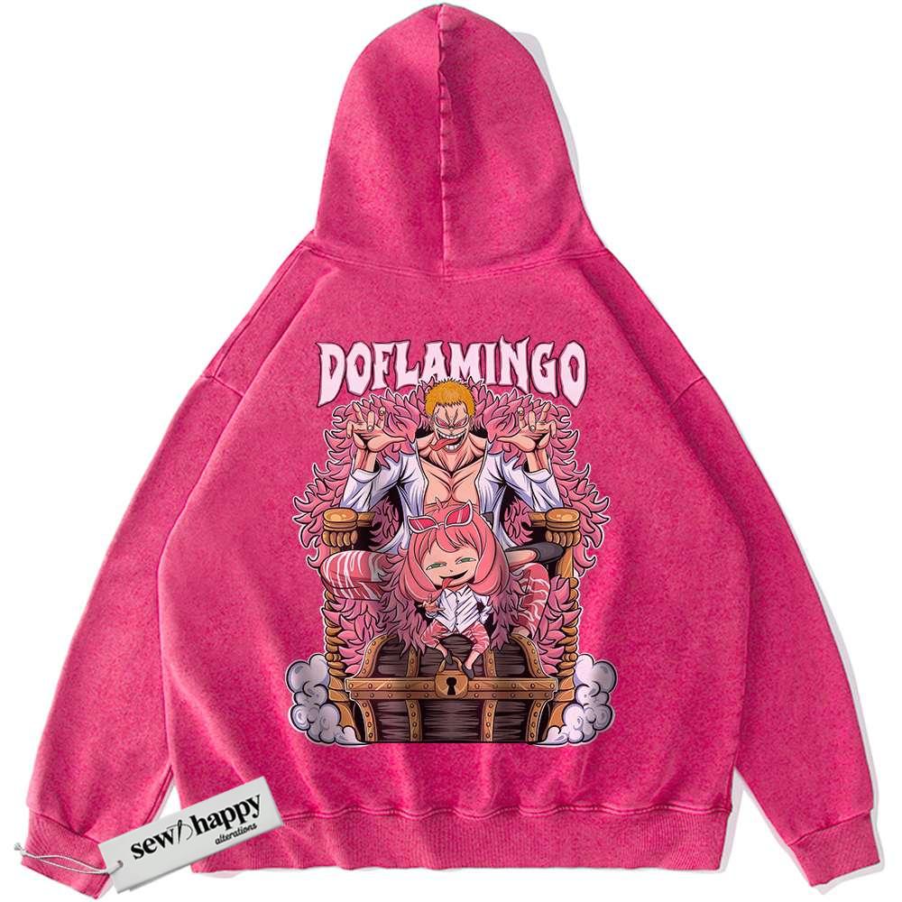 Wash Hoodie Doflamingo Hoodie, One Piece Hoodie, Anya Forger Hoodie, Spy x Family Hoodie, Anime Hoodie, Vintage Hoodie