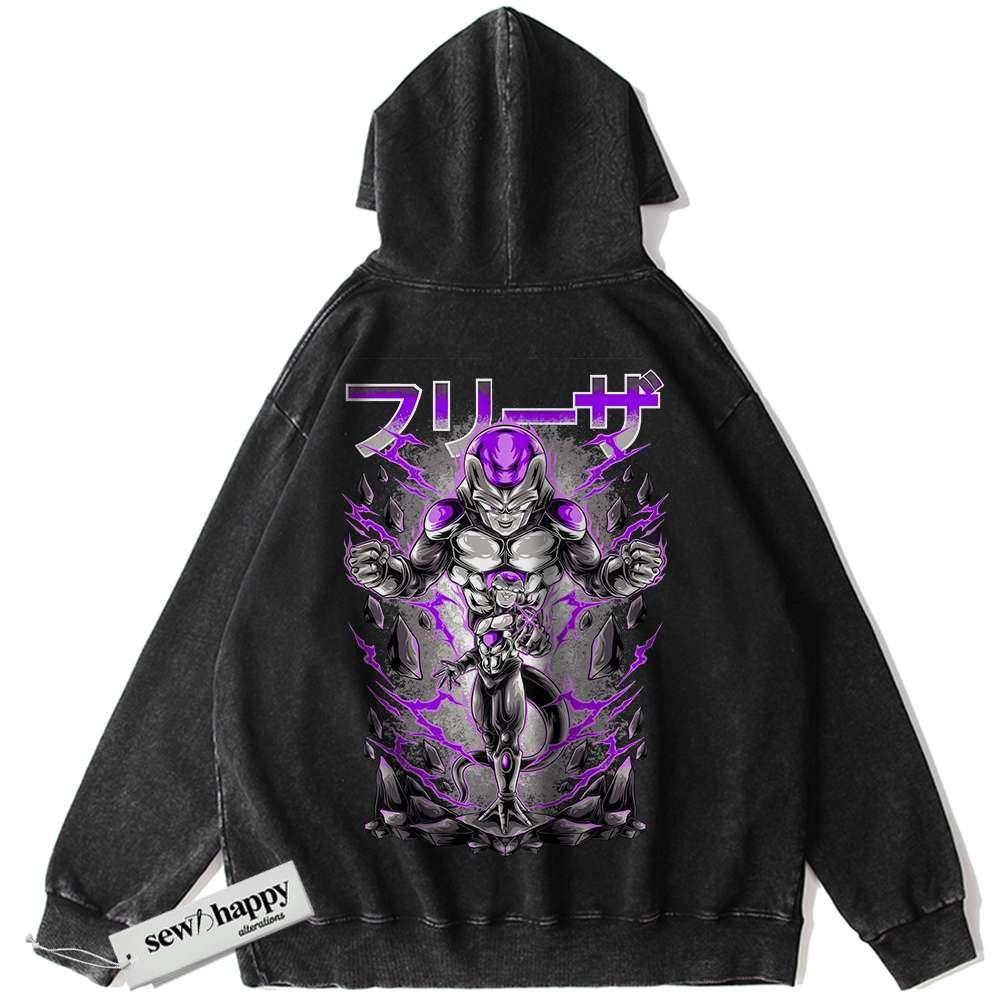 Wash Hoodie Frieza Hoodie, Dragon Ball Z Hoodie, DBZ Hoodie, Anime Hoodie, Vintage Hoodie
