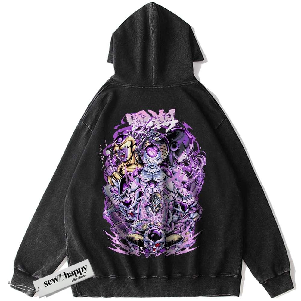 Wash Hoodie Frieza Hoodie, Dragon Ball Z Hoodie, DBZ Hoodie, Anime Hoodie, Vintage Hoodie