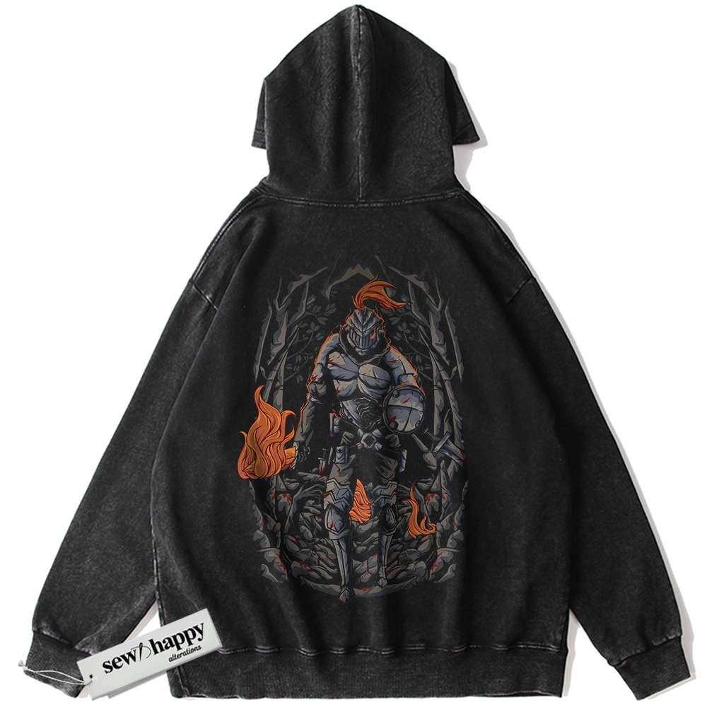 Wash Hoodie Goblin Slayer Hoodie, Anime Hoodie, Vintage Hoodie