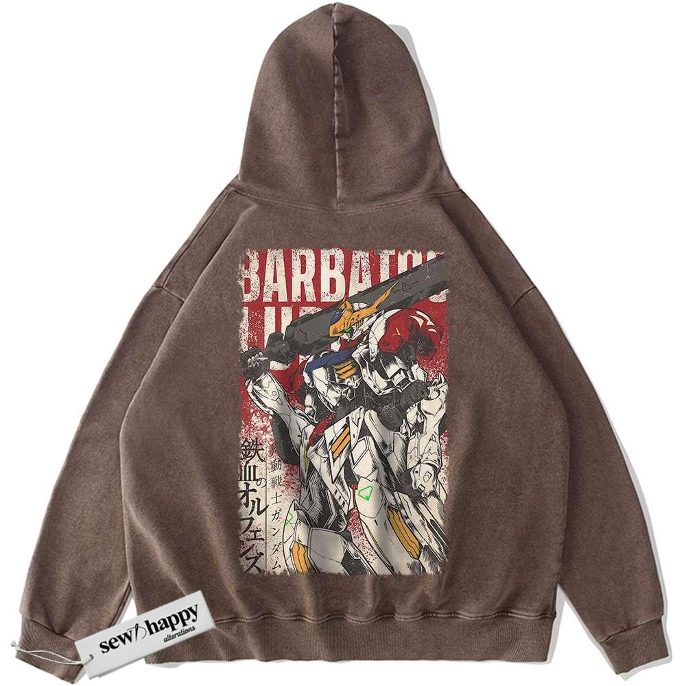 Wash Hoodie Gundam Hoodie, Anime Hoodie, Vintage Hoodie