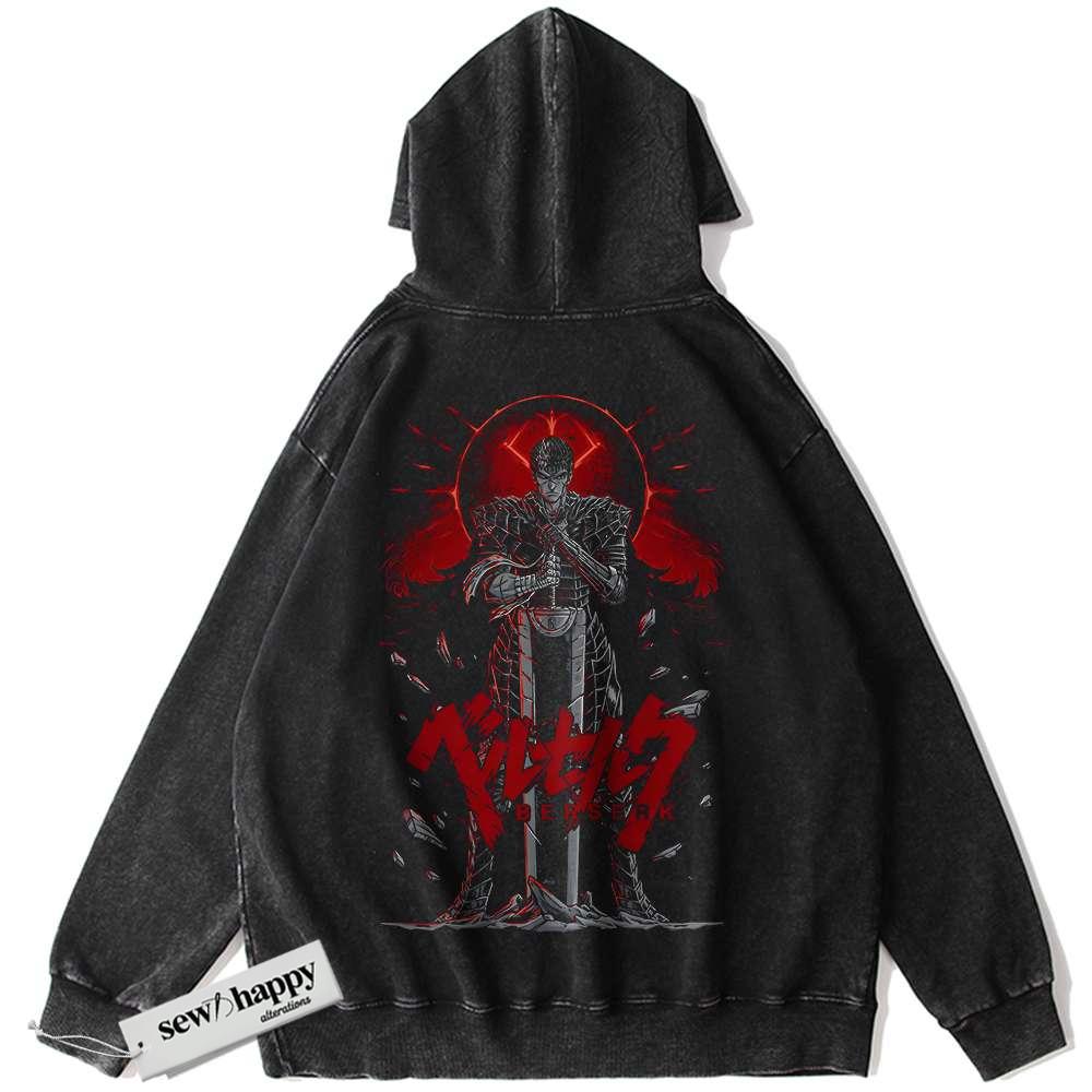 Wash Hoodie Guts Hoodie, Berserk Hoodie, Anime Hoodie, Vintage Hoodie
