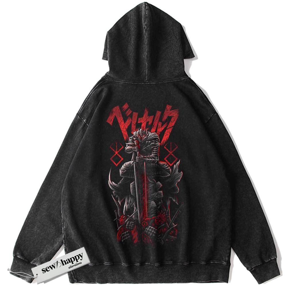 Wash Hoodie Guts Hoodie, Berserk Hoodie, Anime Hoodie, Vintage Hoodie