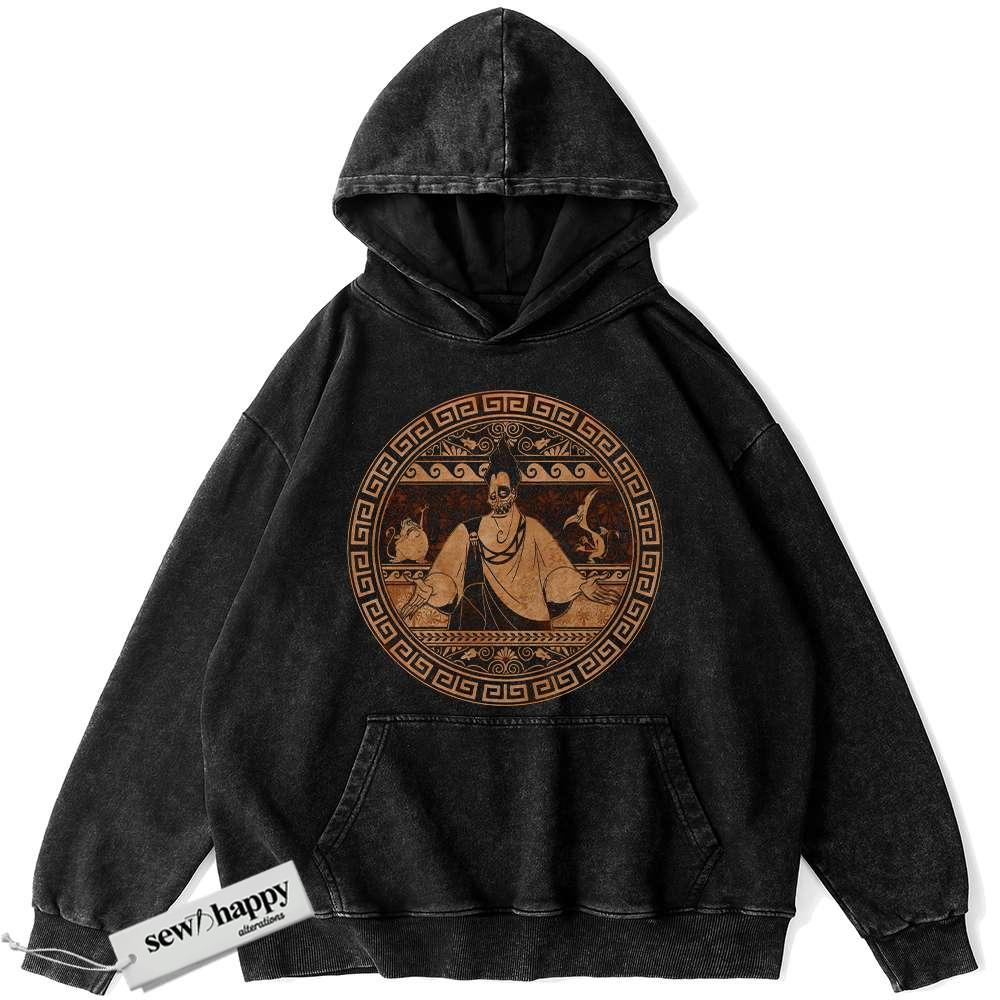 Wash Hoodie Hades Hoodie, Hercules Hoodie, Animated Hoodie, Vintage Hoodie
