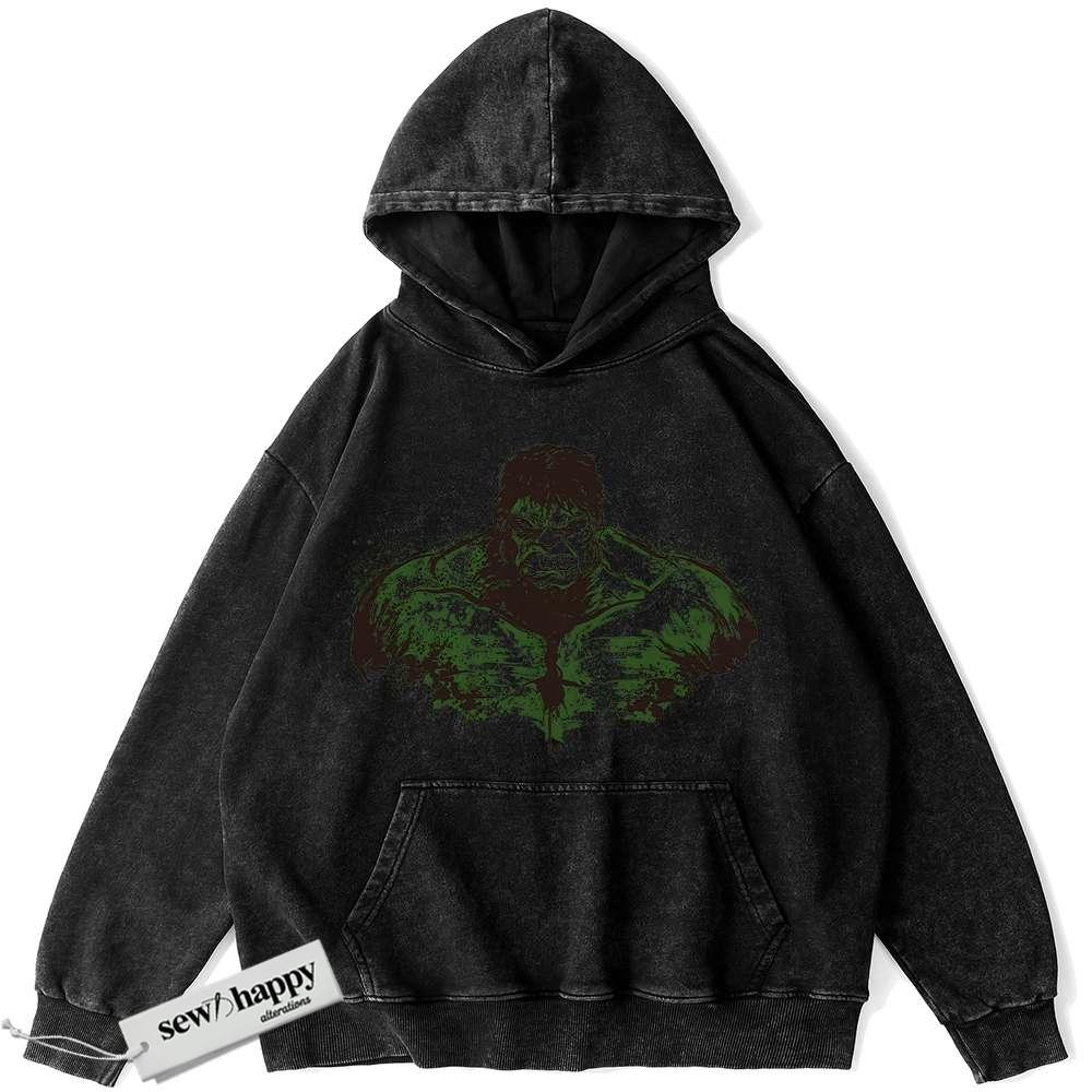 Wash Hoodie Hulk Hoodie, Marvel Comics Hoodie, Vintage Hoodie