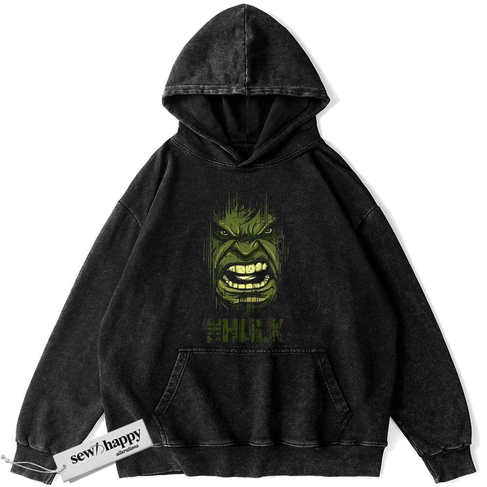 Wash Hoodie Hulk Hoodie, Marvel Comics Hoodie, Vintage Hoodie