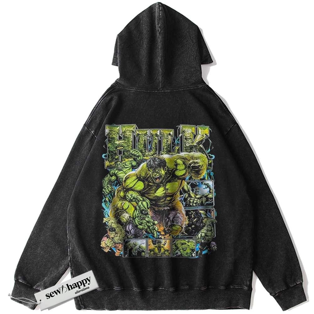 Wash Hoodie Hulk Hoodie, Marvel Comics Hoodie, Vintage Hoodie