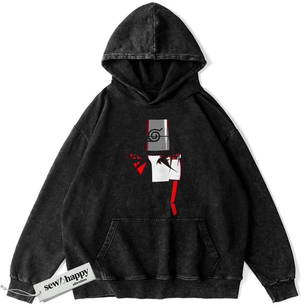 Wash Hoodie Itachi Uchiha Hoodie, Akatsuki Hoodie, Naruto Hoodie, Anime Hoodie, Vintage Hoodie