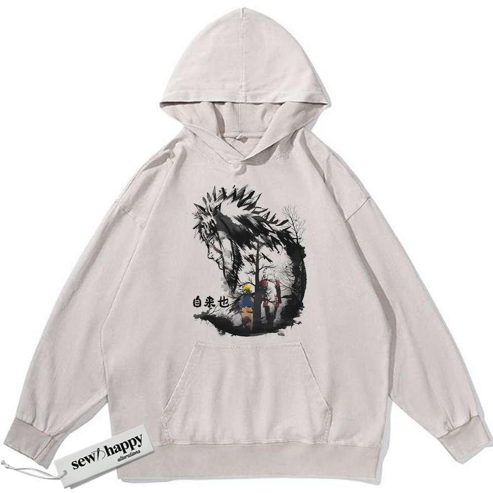 Wash Hoodie Jiraiya Hoodie, Naruto Hoodie, Anime Hoodie, Vintage Hoodie