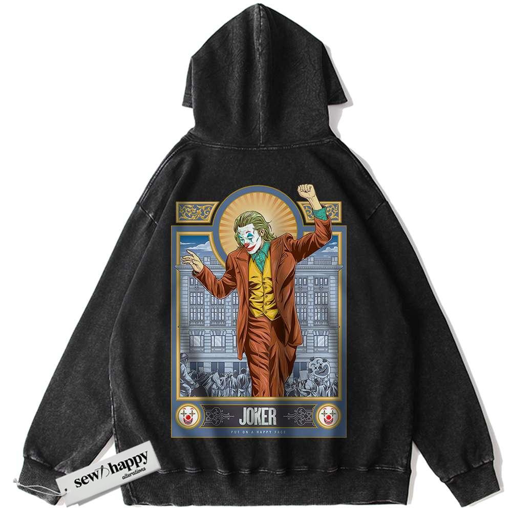 Wash Hoodie Joker Hoodie, Vintage Hoodie