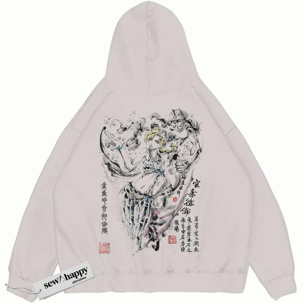 Wash Hoodie Jolyne Cujoh Hoodie, JoJo's Bizarre Adventure Hoodie, Anime Hoodie, Vintage Hoodie
