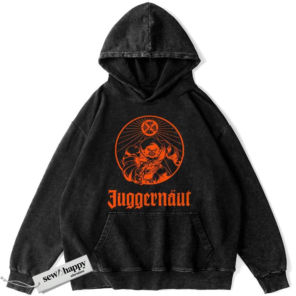 Wash Hoodie Juggernaut Hoodie, X-Men Hoodie, Marvel Comics Hoodie, Vintage Hoodie