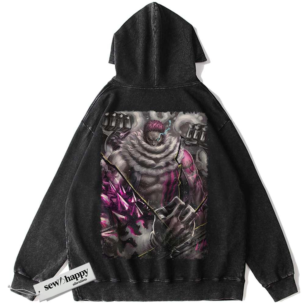 Wash Hoodie Katakuri Hoodie, One Piece Hoodie, Anime Hoodie, Vintage Hoodie