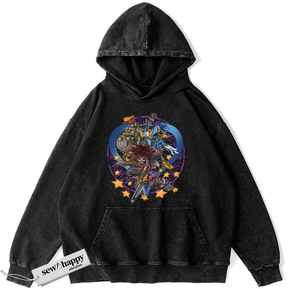 Wash Hoodie Kingdom Hearts Hoodie, Game Hoodie, Vintage Hoodie