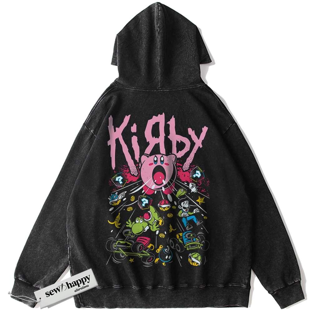 Wash Hoodie Kirby Hoodie, Game Hoodie, Vintage Hoodie