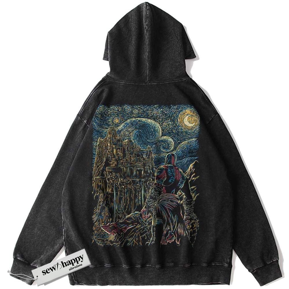 Wash Hoodie Kratos Hoodie, God of War Hoodie, Game Hoodie, Vintage Hoodie