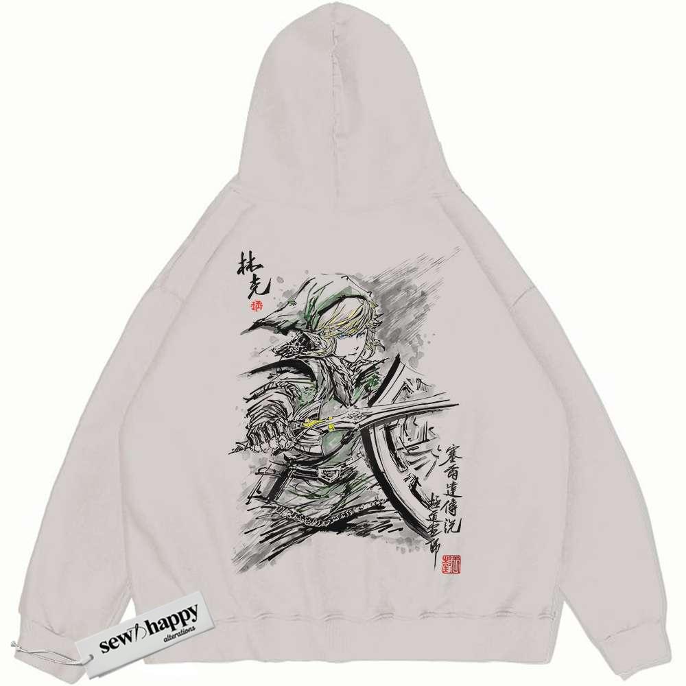 Wash Hoodie Link Hoodie, The Legend of Zelda Hoodie, Game Hoodie, Vintage Hoodie