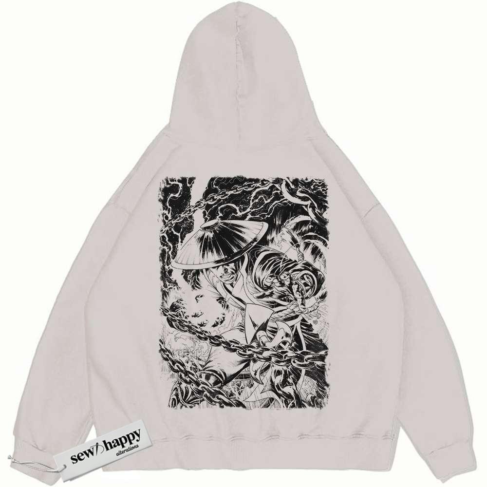 Wash Hoodie Lord Raiden Hoodie, Mortal Kombat Hoodie, Game Hoodie, Vintage Hoodie