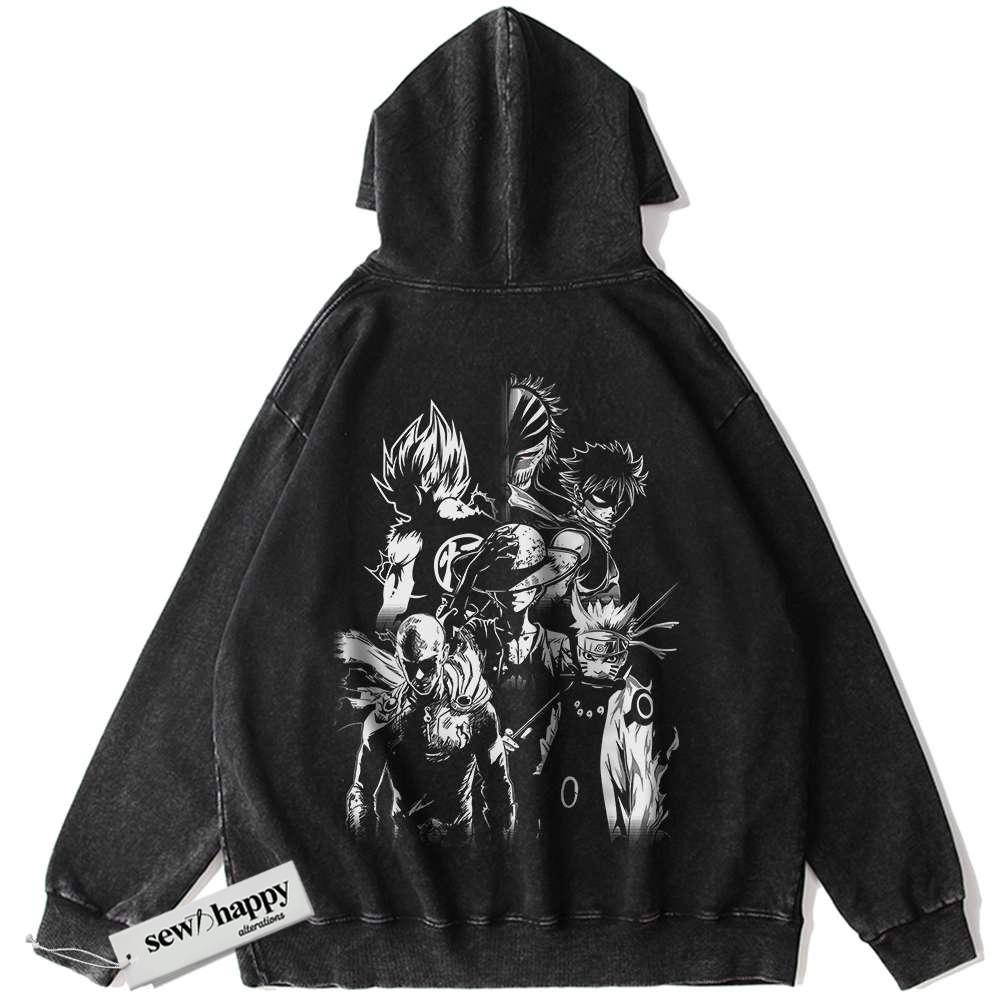 Wash Hoodie Luffy Hoodie, Son Goku Hoodie, Naruto Hoodie, Saitama Hoodie, Natsu Hoodie, Ichigo Hoodie, Anime Hoodie, Vintage Hoodie