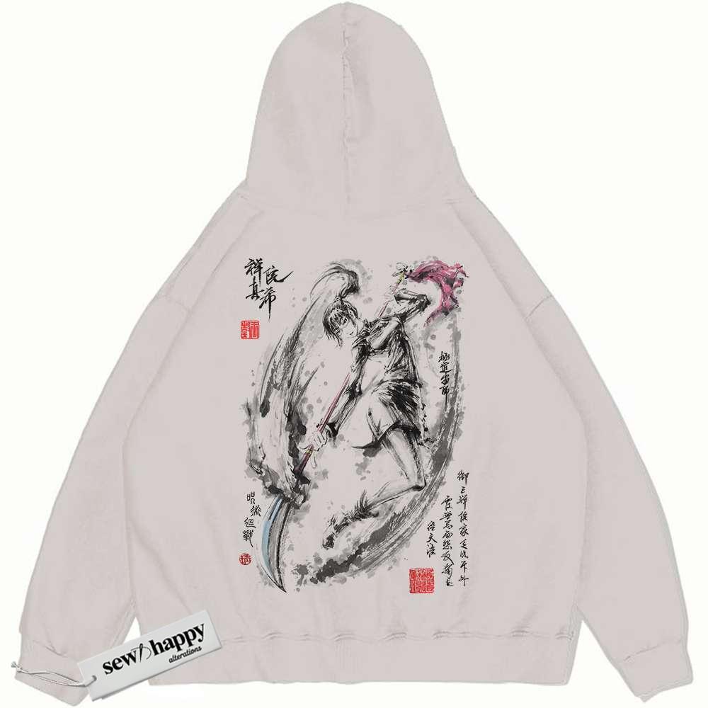 Wash Hoodie Maki Zenin Hoodie, Jujutsu Kaisen Hoodie, Anime Hoodie, Vintage Hoodie