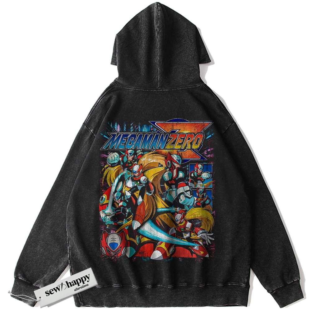 Wash Hoodie Mega Man Zero Hoodie, Game Hoodie, Vintage Hoodie
