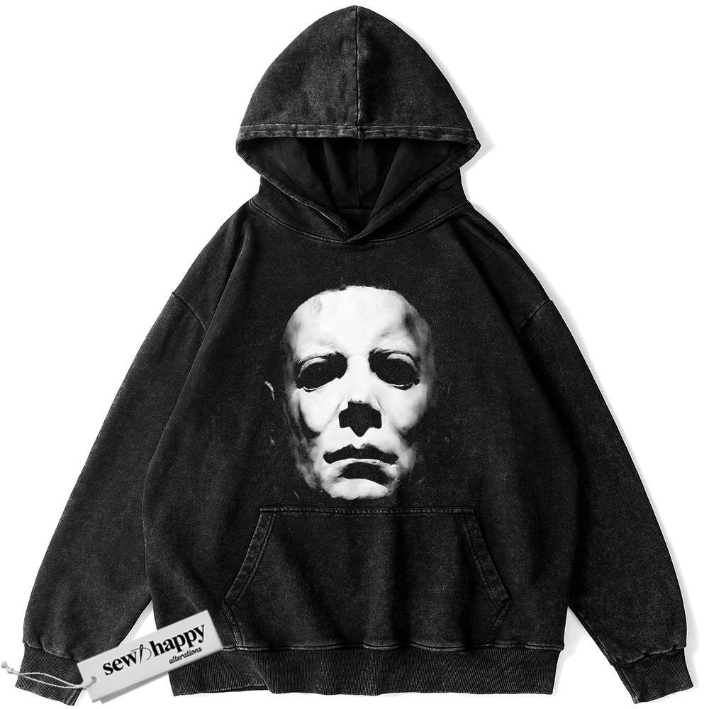 Wash Hoodie Michael Myers Hoodie, Halloween Hoodie, Horror Hoodie, Vintage Hoodie