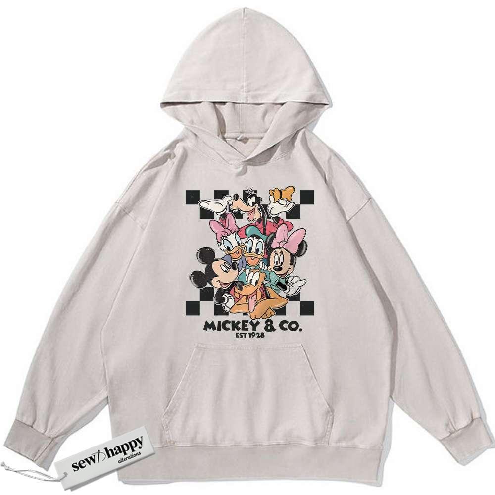 Wash Hoodie Mickey Mouse Hoodie, Donald Duck Hoodie, Pluto Hoodie, Disney Hoodie, Cartoon Hoodie, Vintage Hoodie