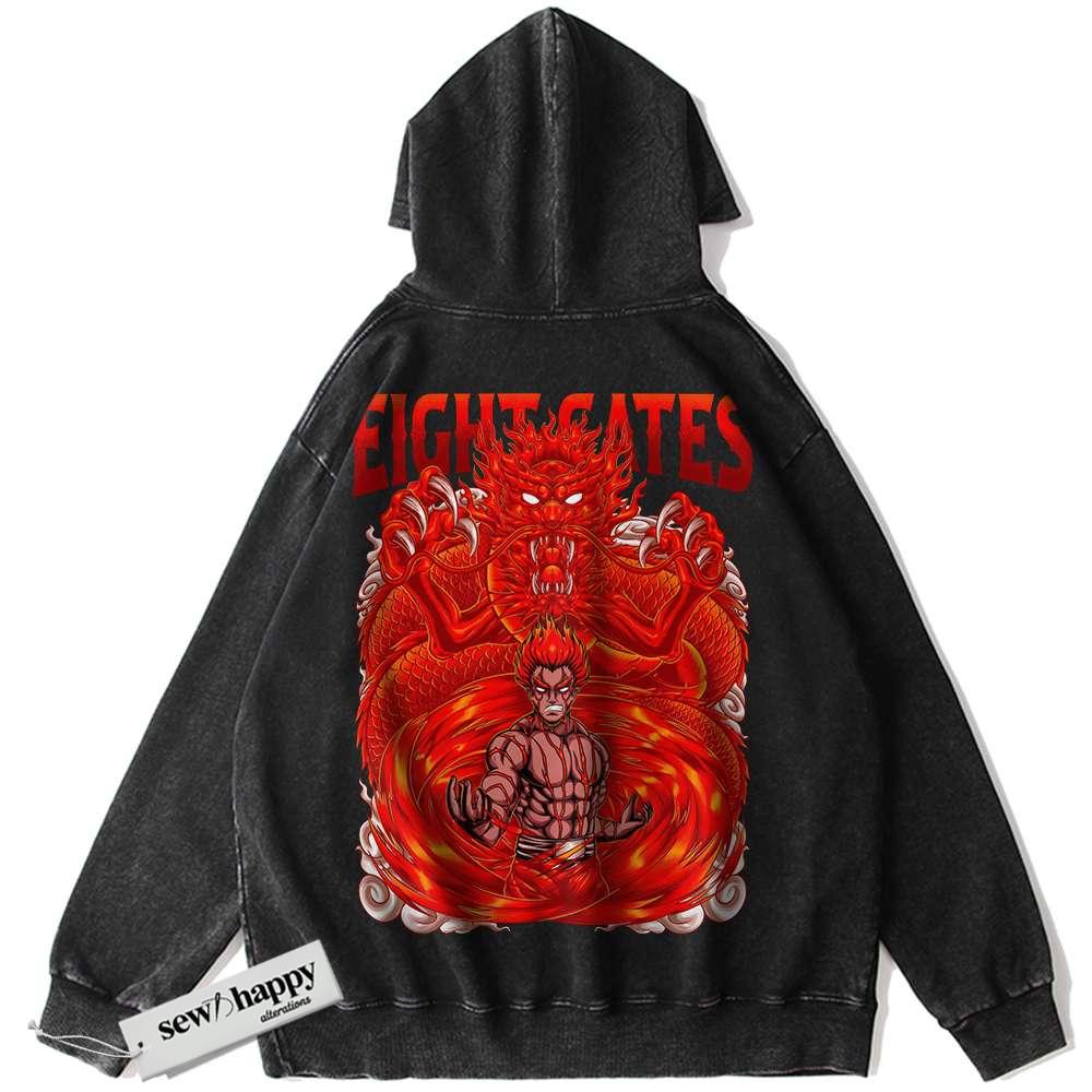 Wash Hoodie Might Guy Hoodie, Naruto Hoodie, Anime Hoodie, Vintage Hoodie