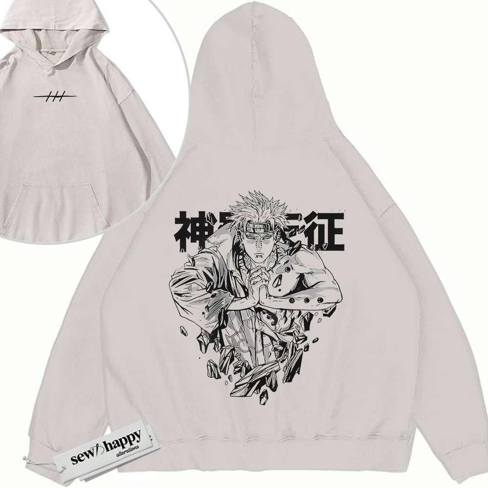 Wash Hoodie Nagato Uzumaki Hoodie, Naruto Hoodie, Anime Hoodie, Vintage Hoodie 2-Sided