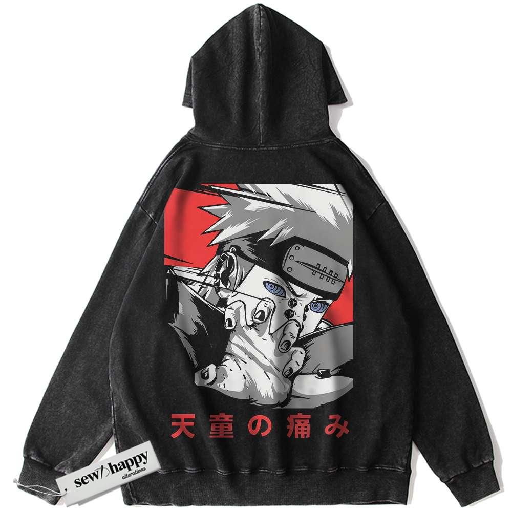 Wash Hoodie Nagato Uzumaki Hoodie, Naruto Hoodie, Anime Hoodie, Vintage Hoodie