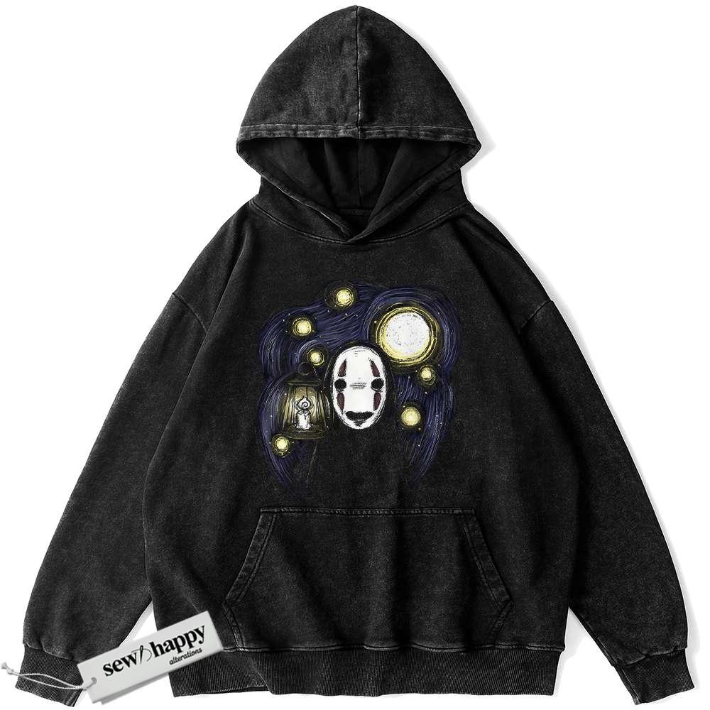Wash Hoodie No Face Hoodie, Spirited Away Hoodie, Studio Ghibli Hoodie, Anime Hoodie, Vintage Hoodie