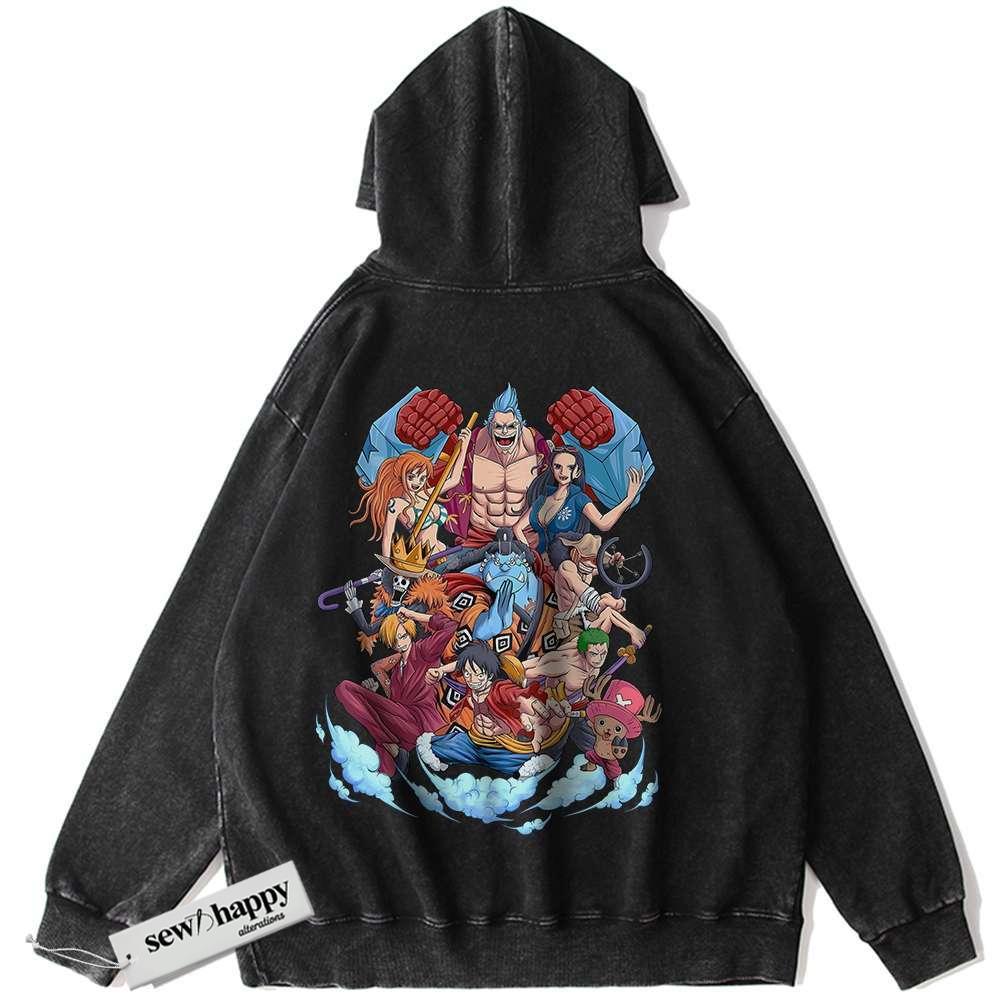 Wash Hoodie One Piece Hoodie, Anime Hoodie, Vintage Hoodie