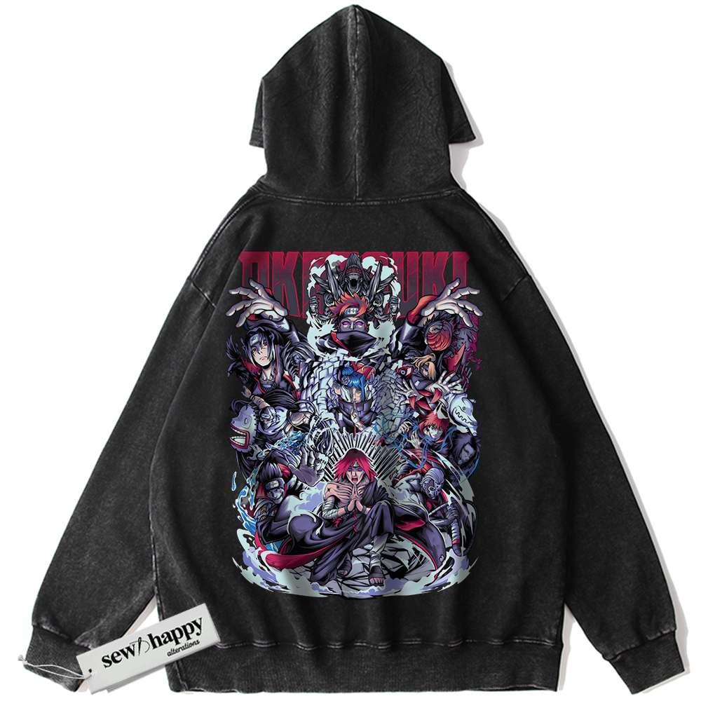 Wash Hoodie Pain Hoodie, Nagato Uzumaki Hoodie, Naruto Hoodie, Anime Hoodie, Vintage Hoodie