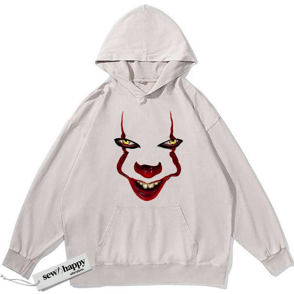 Wash Hoodie Pennywise Hoodie, IT Hoodie, Horror Movie Hoodie, Vintage Hoodie