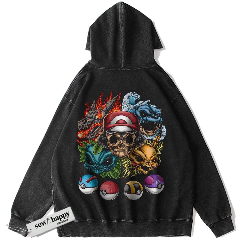 Wash Hoodie Pokemon Hoodie, Anime Hoodie, Vintage Hoodie
