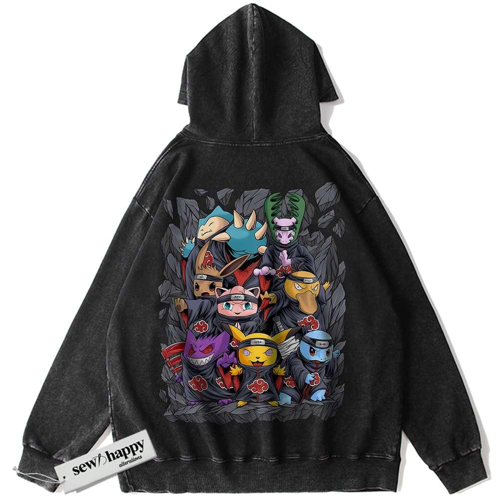Wash Hoodie Pokemon Hoodie, Anime Hoodie, Vintage Hoodie