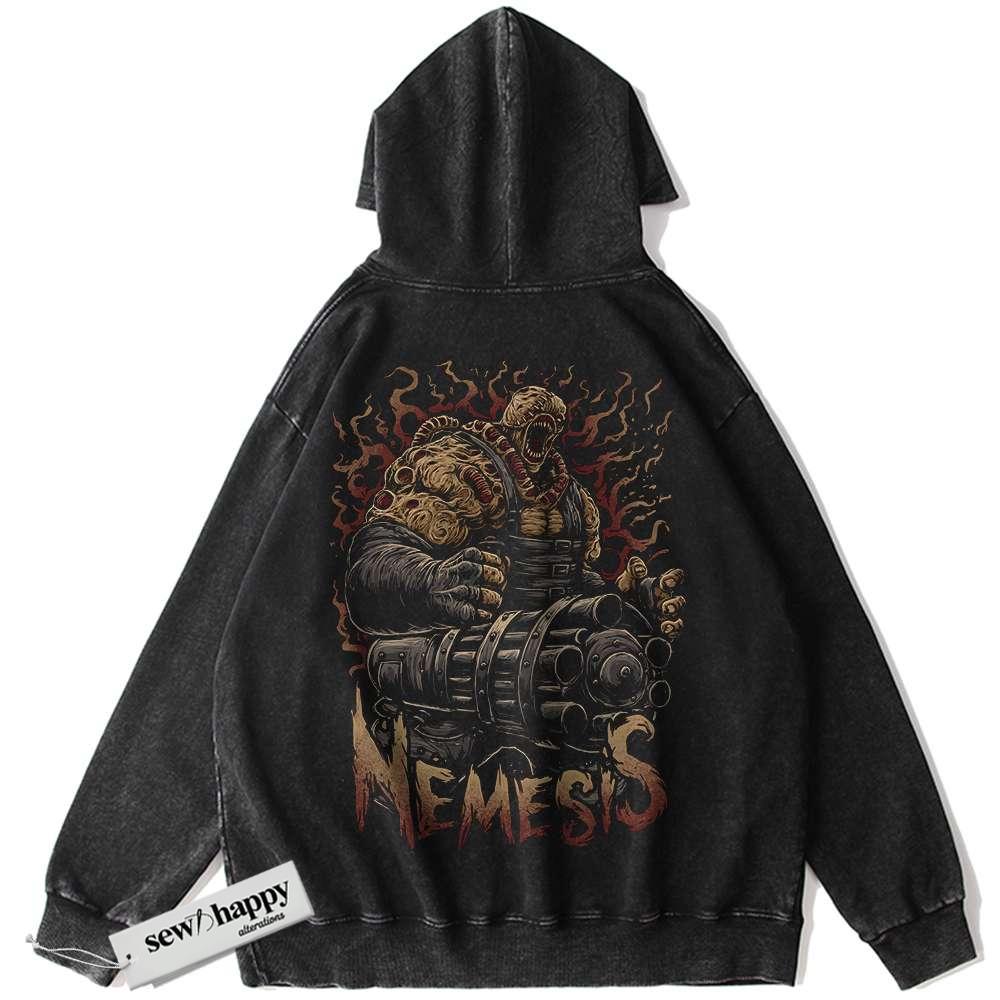 Wash Hoodie Resident Evil 3: Nemesis Hoodie, Game Hoodie, Vintage Hoodie