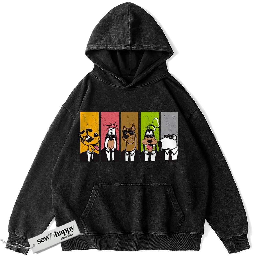Wash Hoodie Scooby-Doo Hoodie, Goofy Hoodie, Pluto Hoodie, Cartoon Hoodie, Vintage Hoodie