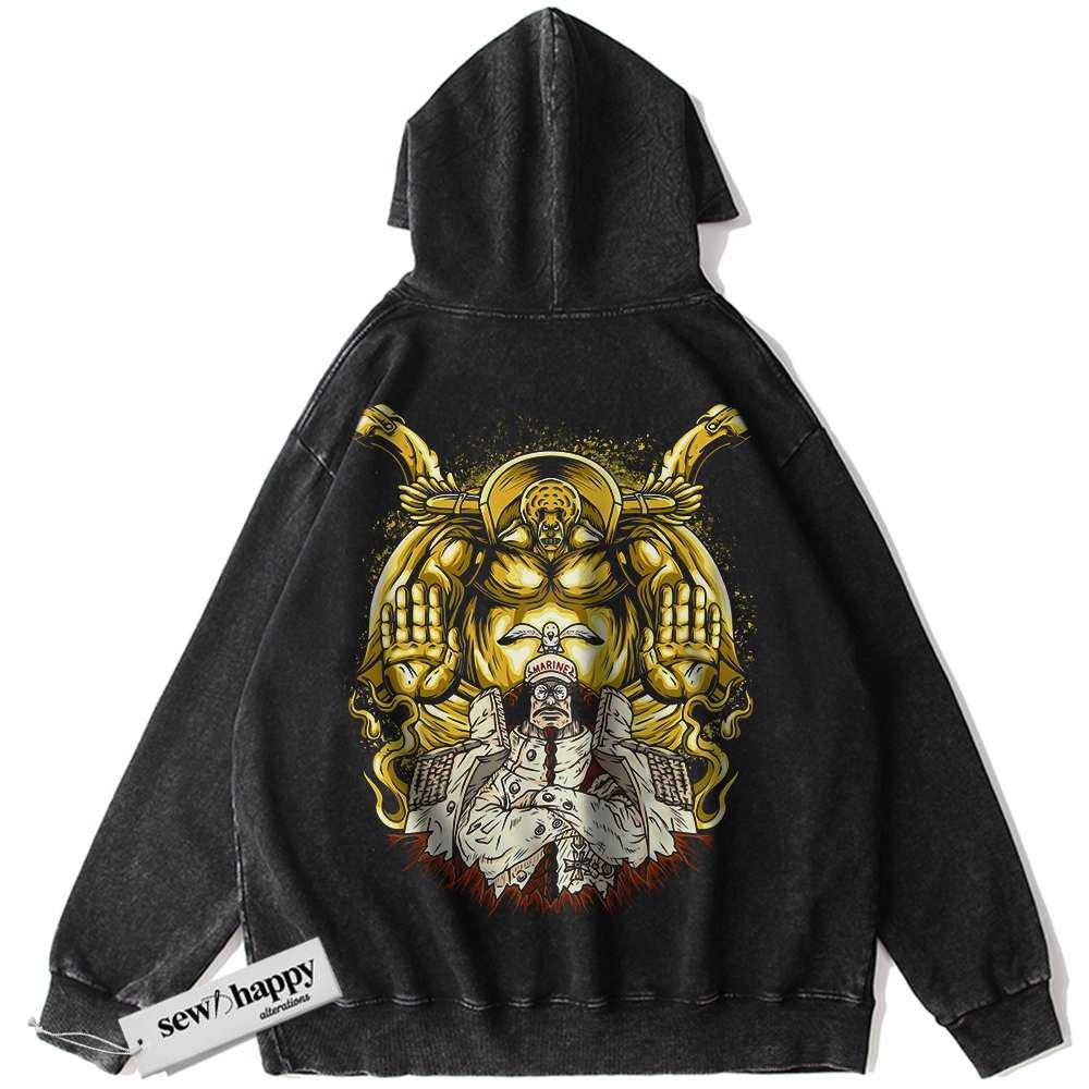 Wash Hoodie Sengoku Hoodie, One Piece Hoodie, Anime Hoodie, Vintage Hoodie