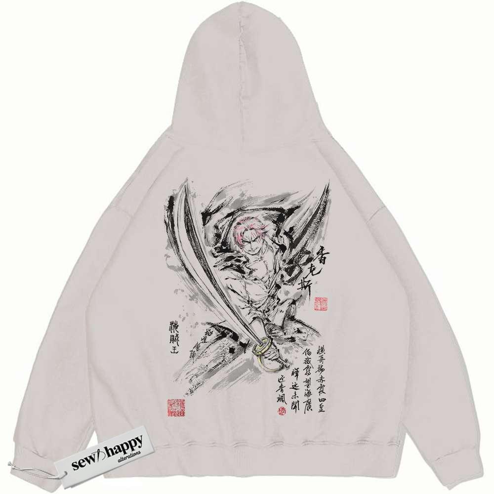 Wash Hoodie Shanks Hoodie, One Piece Hoodie, Anime Hoodie, Vintage Hoodie