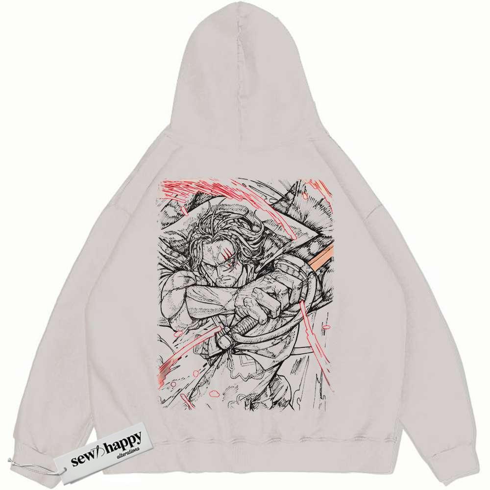Wash Hoodie Shanks Hoodie, One Piece Hoodie, Anime Hoodie, Vintage Hoodie