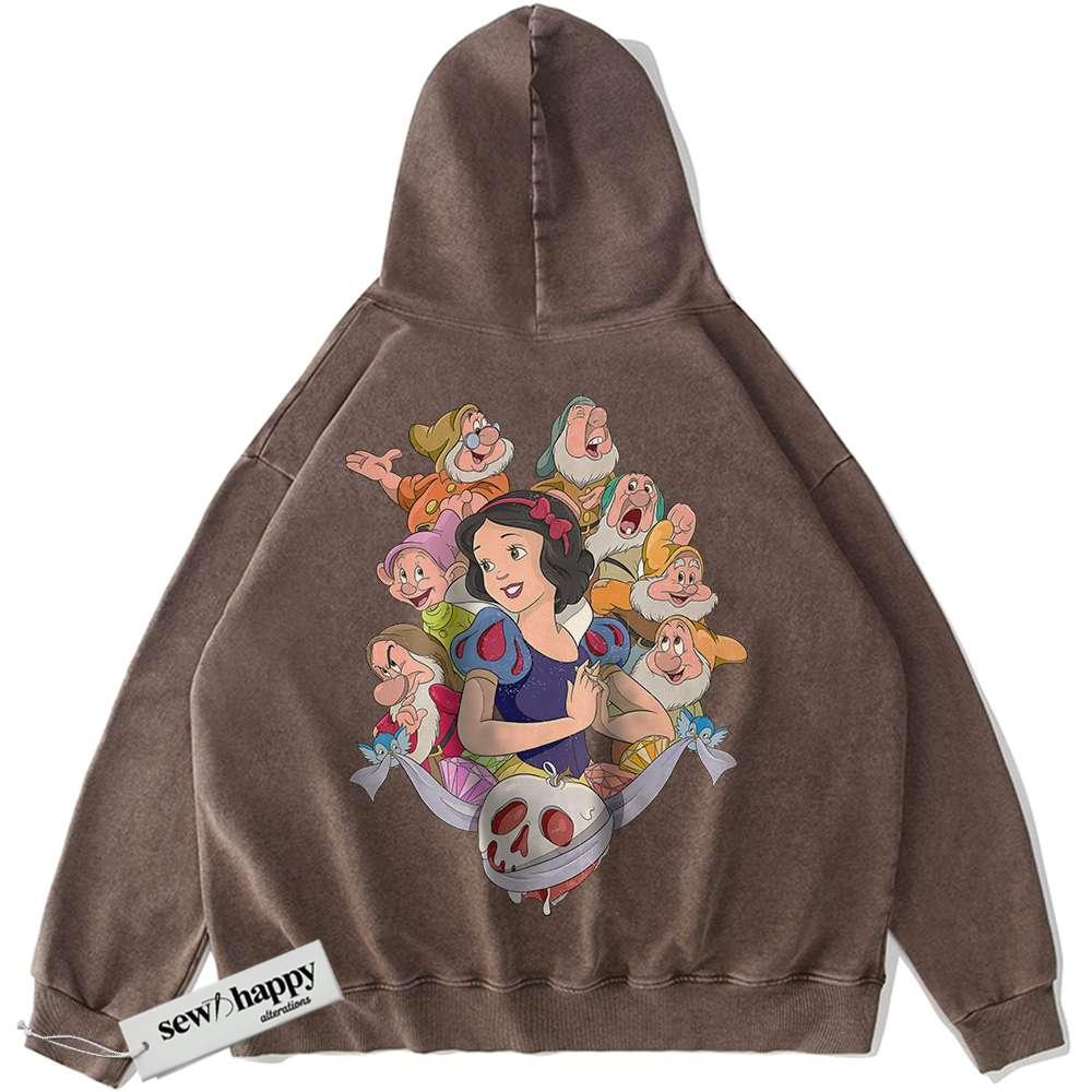 Wash Hoodie Snow White and the Seven Dwarfs Hoodie, Animated Hoodie, Vintage Hoodie