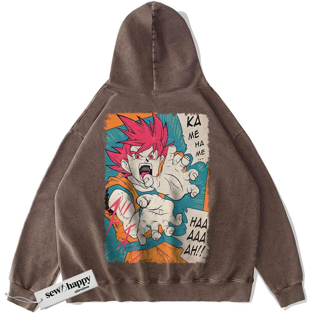 Wash Hoodie Son Goku Hoodie, Dragon Ball Z Hoodie, DBZ Hoodie, Anime Hoodie, Vintage Hoodie