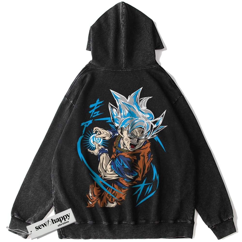 Wash Hoodie Son Goku Hoodie, Dragon Ball Z Hoodie, DBZ Hoodie, Anime Hoodie, Vintage Hoodie