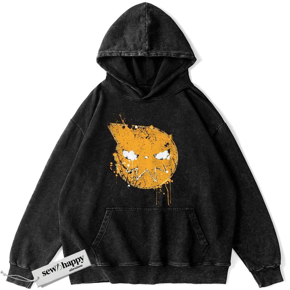 Wash Hoodie Soul Eater Hoodie, Anime Hoodie, Vintage Hoodie