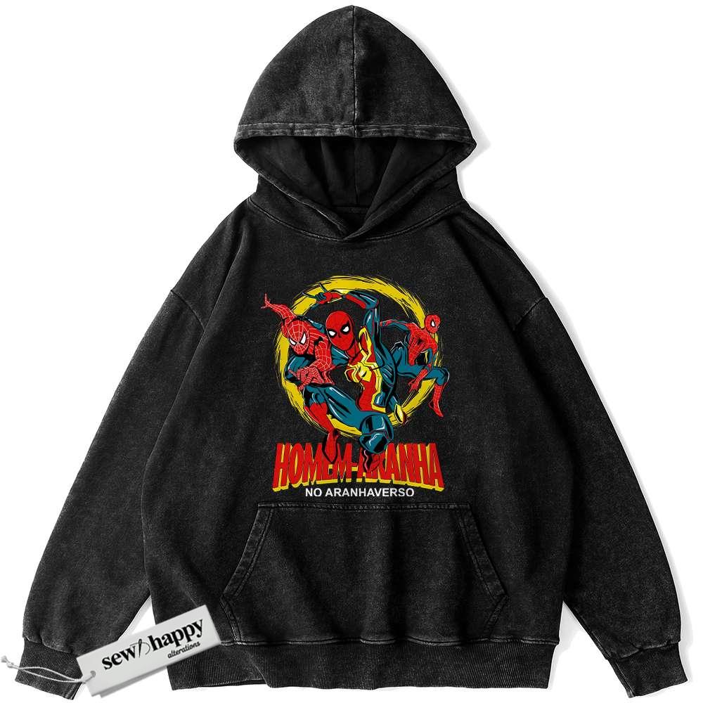 Wash Hoodie Spider-Man Hoodie, Marvel Comics Hoodie, Vintage Hoodie