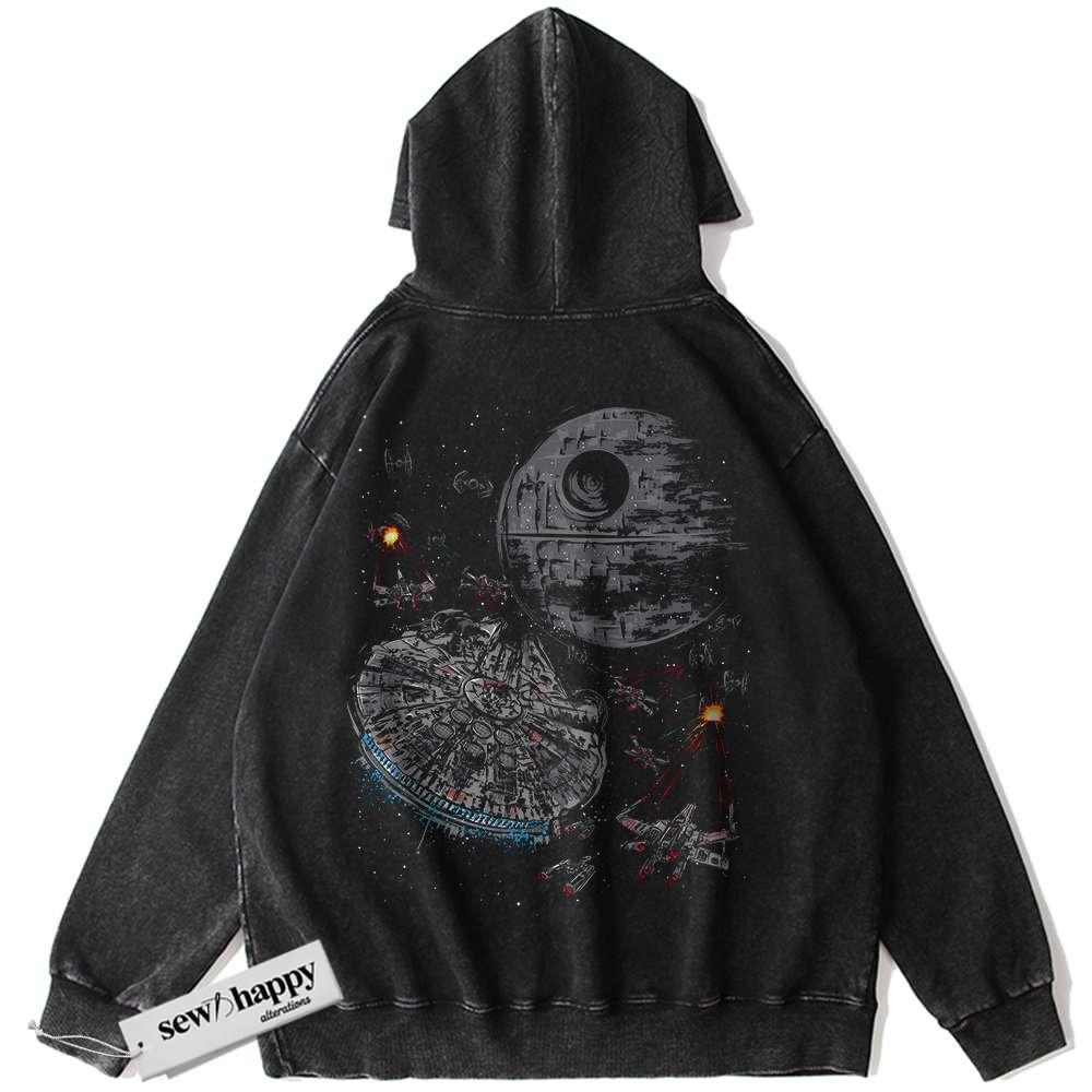 Wash Hoodie Star Wars Hoodie, Movie Hoodie, Vintage Hoodie