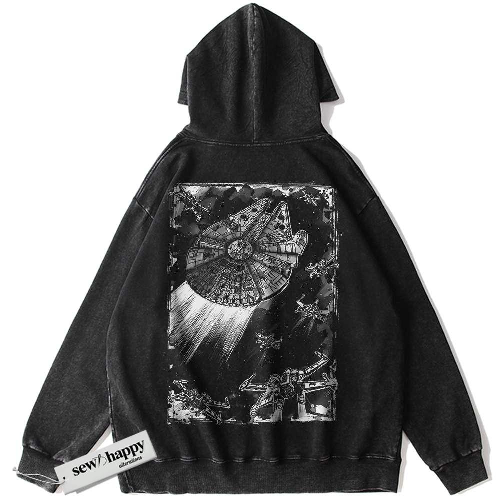 Wash Hoodie Star Wars Hoodie, Movie Hoodie, Vintage Hoodie