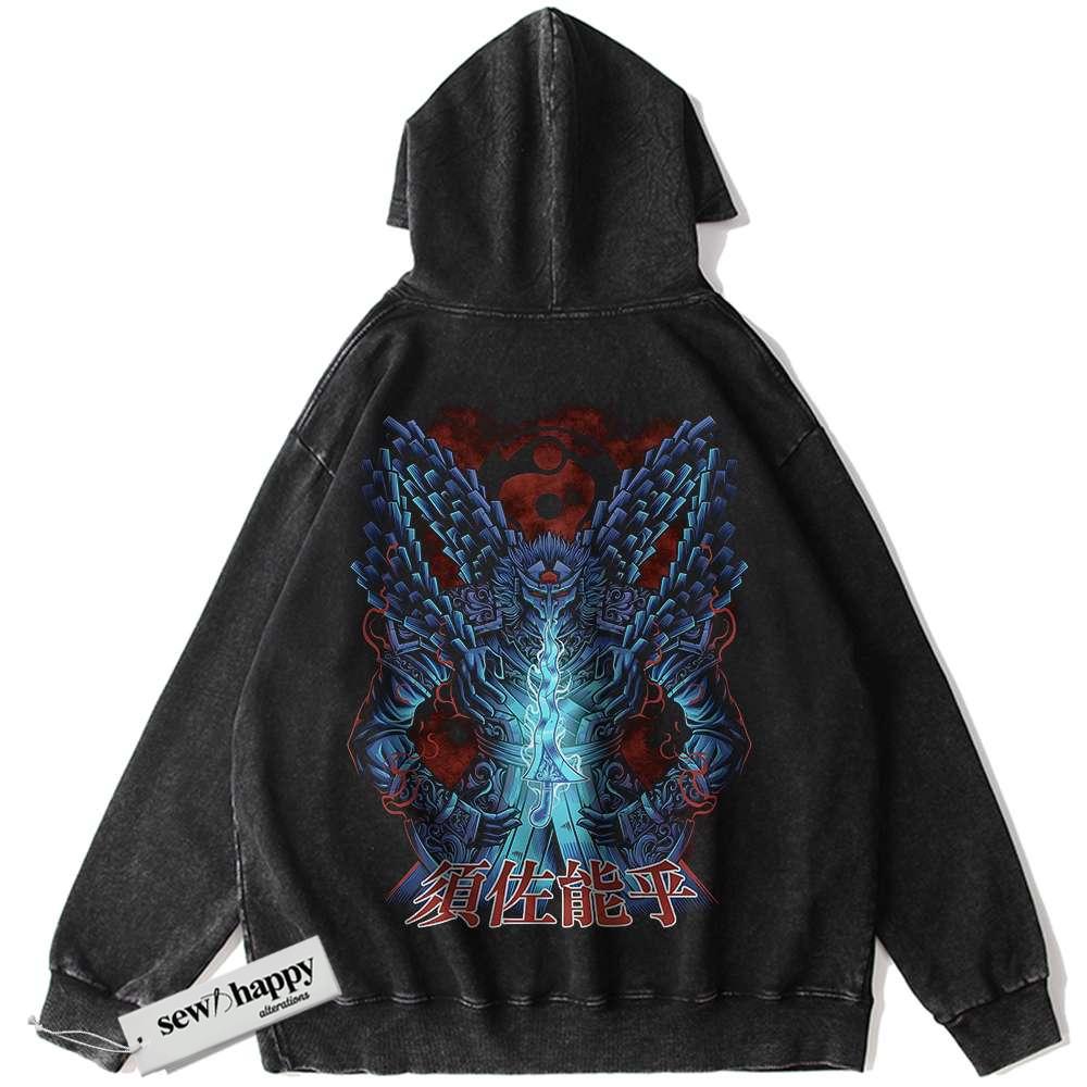 Wash Hoodie Susanoo Hoodie, Naruto Hoodie, Anime Hoodie, Vintage Hoodie