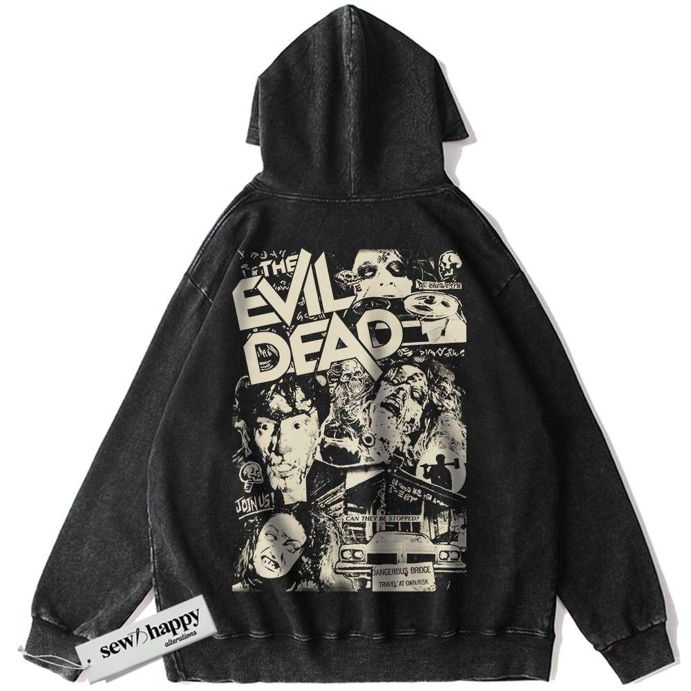 Wash Hoodie The Evil Dead Hoodie, Halloween Hoodie, Horror Movie Hoodie, Vintage Hoodie